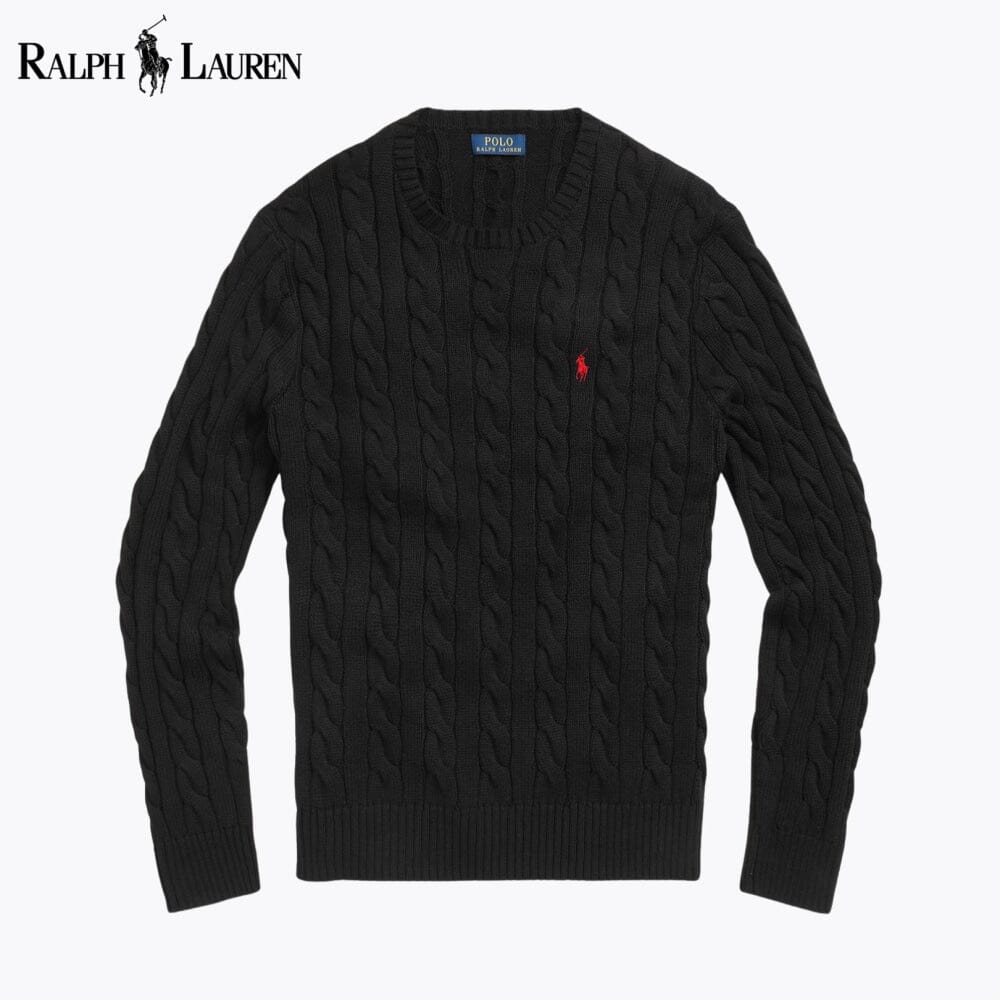 RL Pullover aus Baumwolle mit Zopfmuster