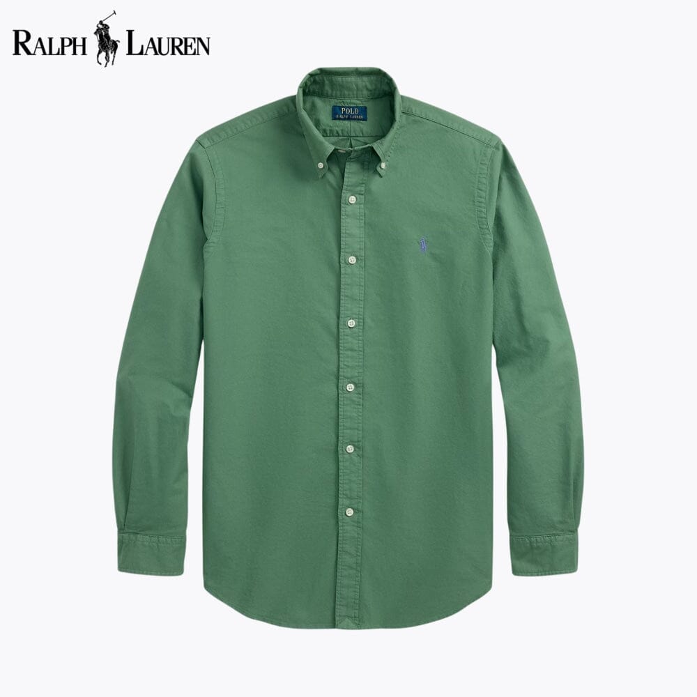 RL Slim Fit Garment-Dyed Oxford Shirt
